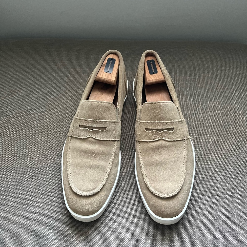 Allen Edmonds Randolph 2.0 Bone suede  Loafers Slip-Ons